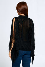 Load image into Gallery viewer, Knit Fringe Shoulder Sleeveless Sweater Top
