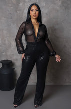 Load image into Gallery viewer, Sizzling Sequin Jumpsuit (Black)
