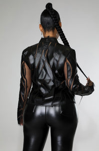 Real Biker Babe Faux Leather Jacket